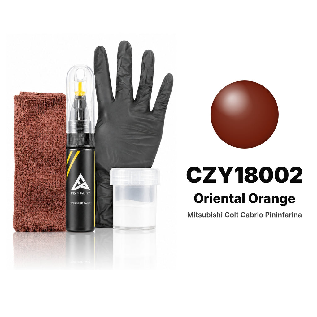 Pintura de retoque para Mitsubishi Colt Cabrio Pininfarina – CZY18002 Oriental Orange (2007), kit Completo