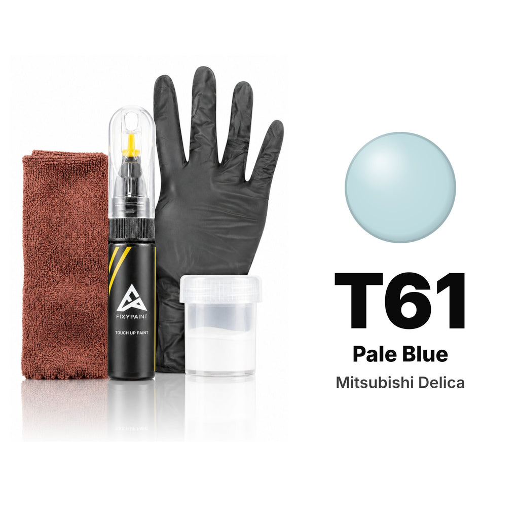 Touch-up paint for Mitsubishi Delica T61 Pale Blue, Complete kit