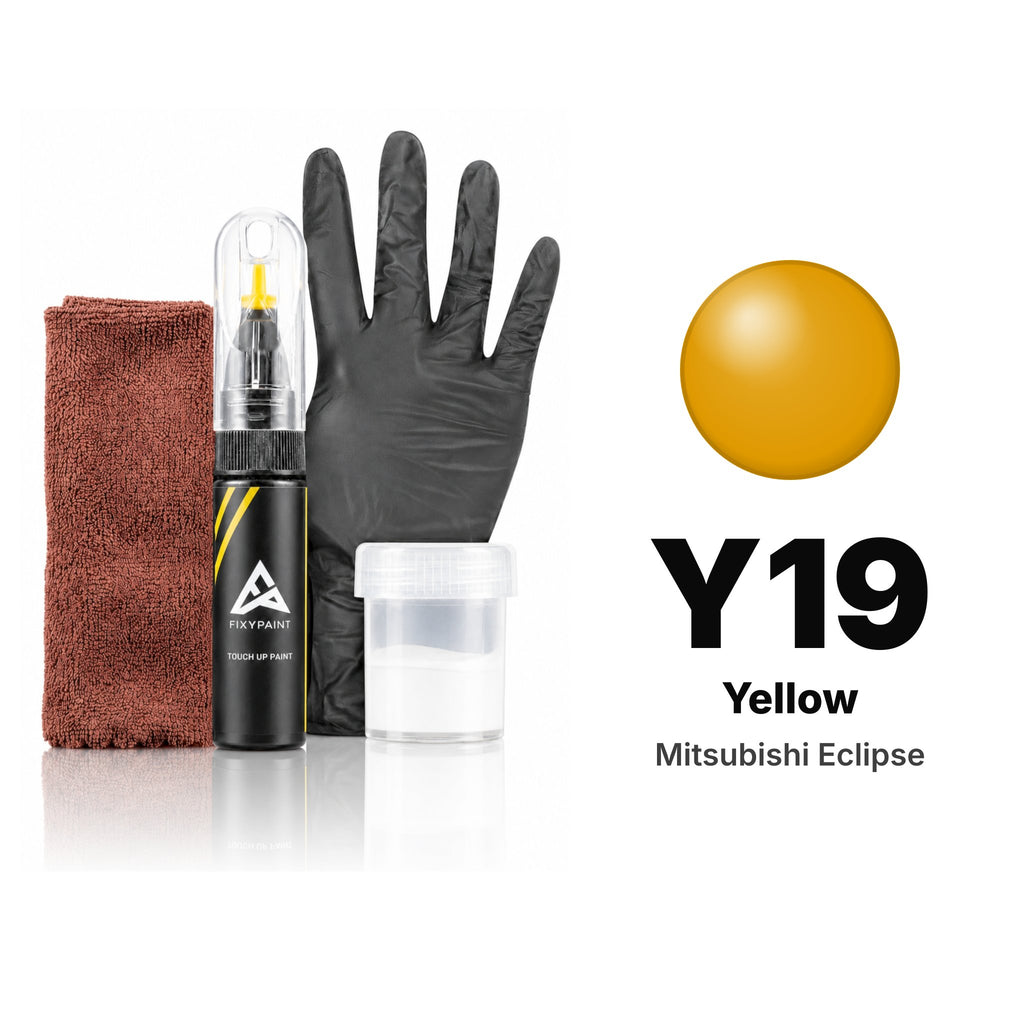 Touch-up paint for Mitsubishi Eclipse Y19 Yellow, Complete kit