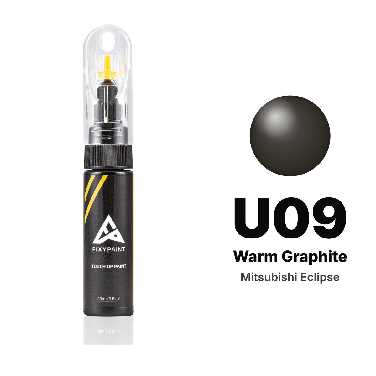 Lackstift für Mitsubishi Eclipse – U09 Warm Graphite (2010–2012), Set Basis