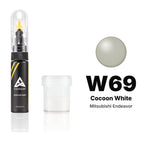 Pintura de retoque para Mitsubishi Endeavor – W69 Cocoon White (2004–2010), kit Estándar