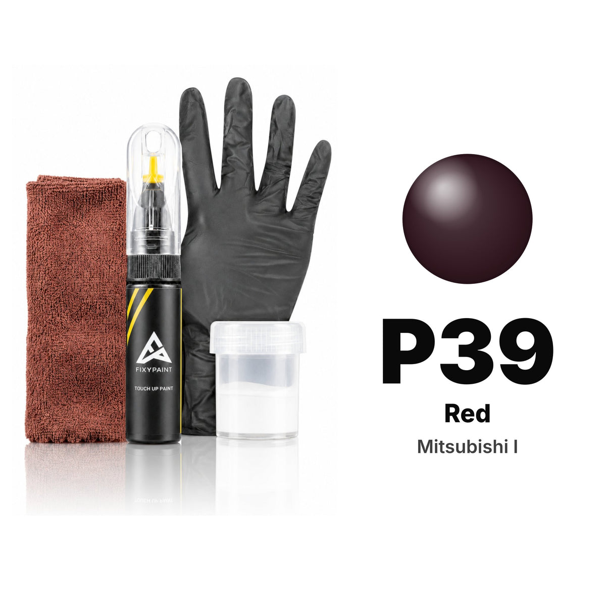 Lackstift für Mitsubishi I – P39 Red (2010), Set Komplett