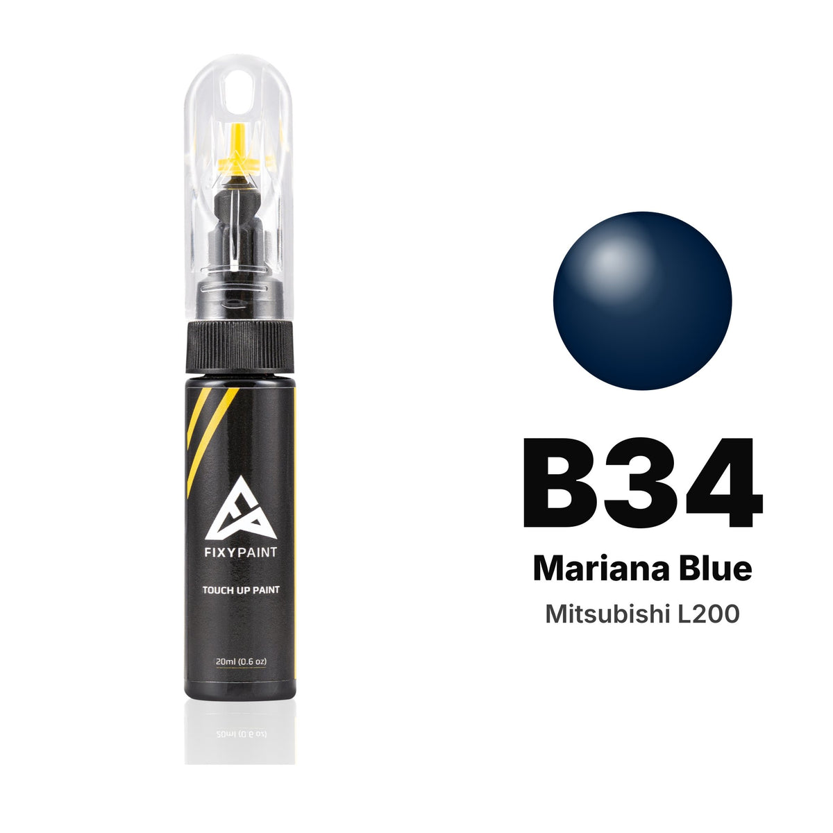 Touch-up paint for Mitsubishi L200 B34 Mariana Blue, Basic kit