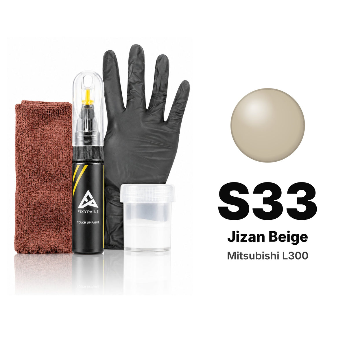 Peinture de retouche pour Mitsubishi L300 – S33 Jizan Beige (depuis 1997), kit Complet