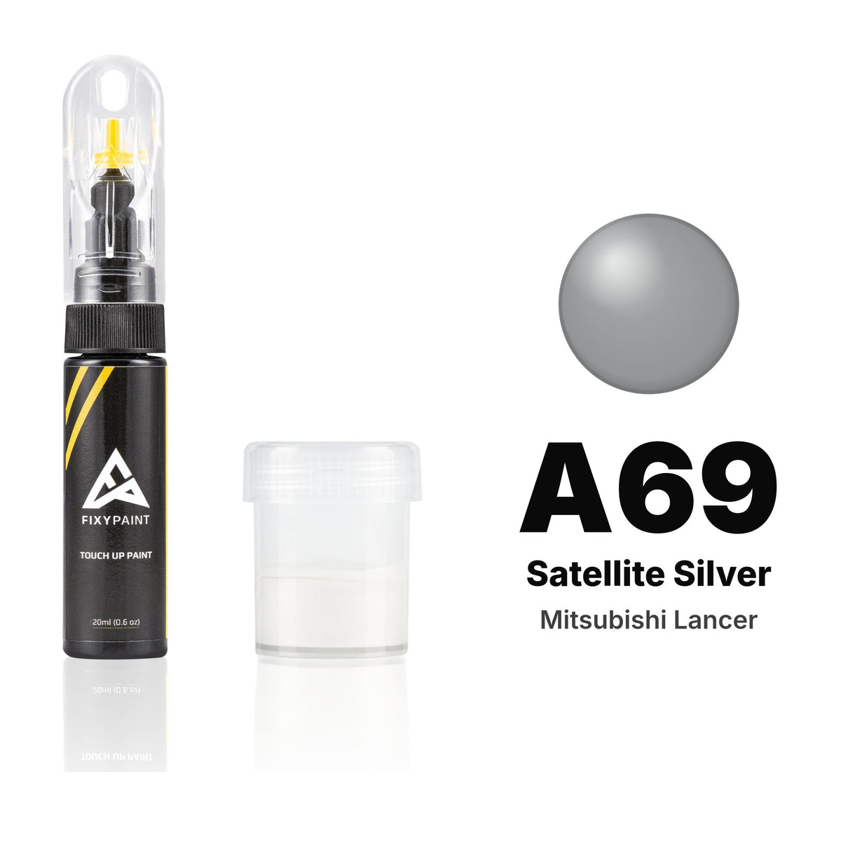 Touch-up paint for Mitsubishi Lancer A69 Satellite Silver, Standard kit