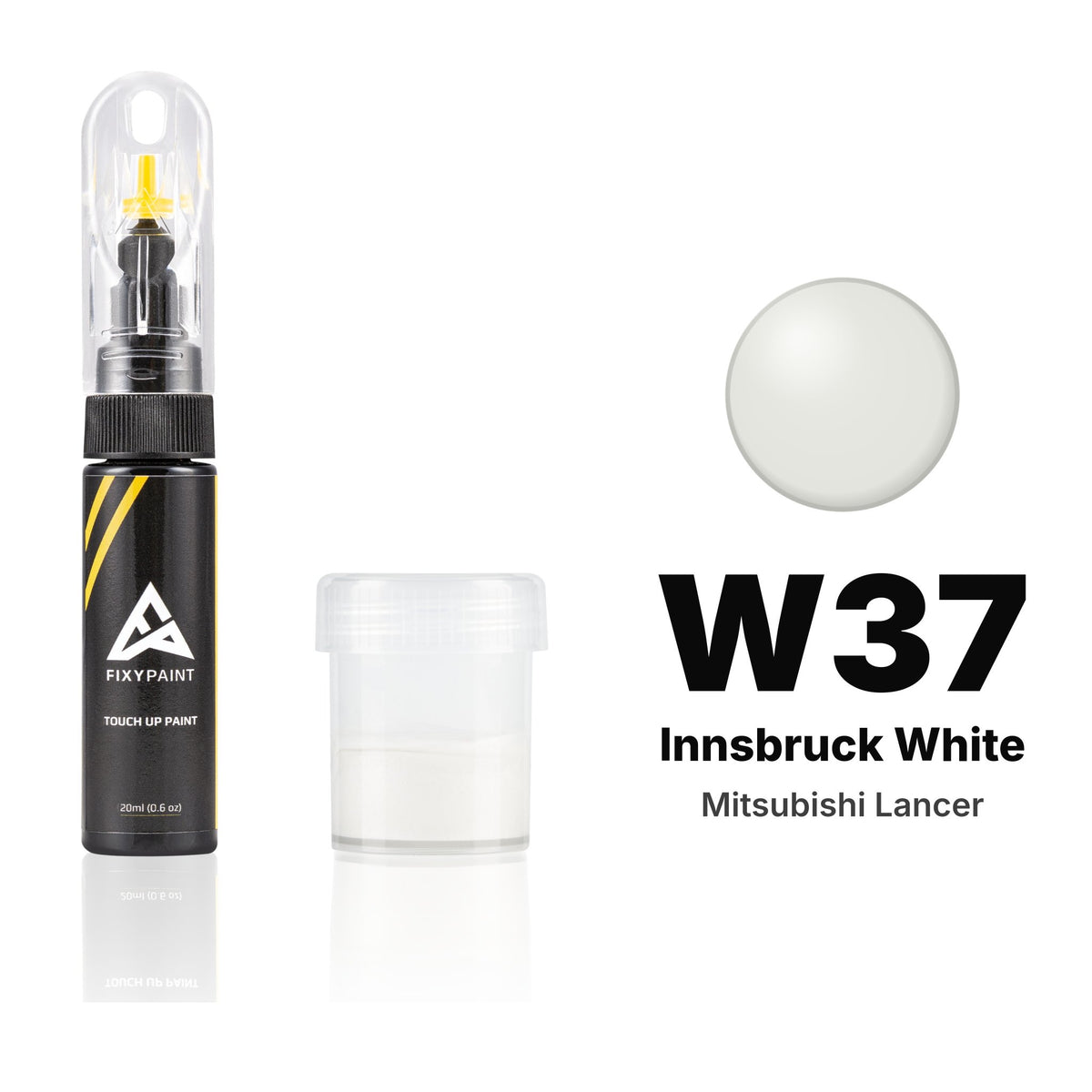 Lackstift für Mitsubishi Lancer – W37 Innsbruck White (2005–2020), Set Standard