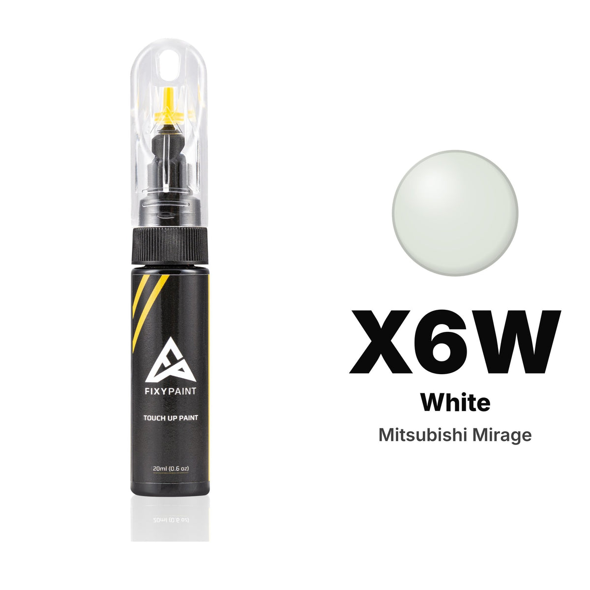 Touch-up paint for Mitsubishi Mirage X6W White, Basic kit