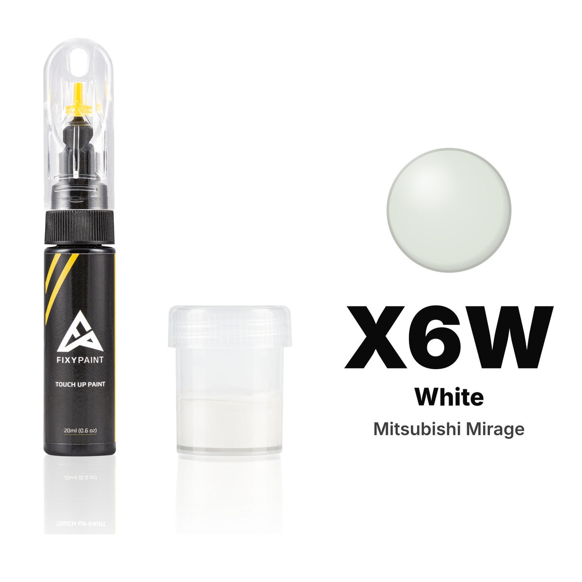 Touch-up paint for Mitsubishi Mirage X6W White, Standard kit