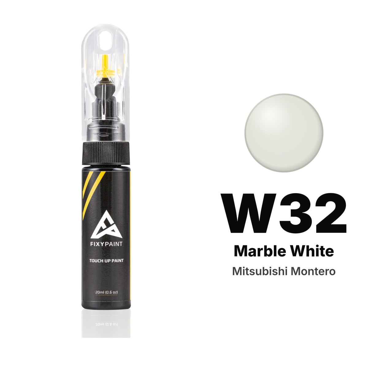 Touch-up paint for Mitsubishi Montero W32 Marble White, Basic kit