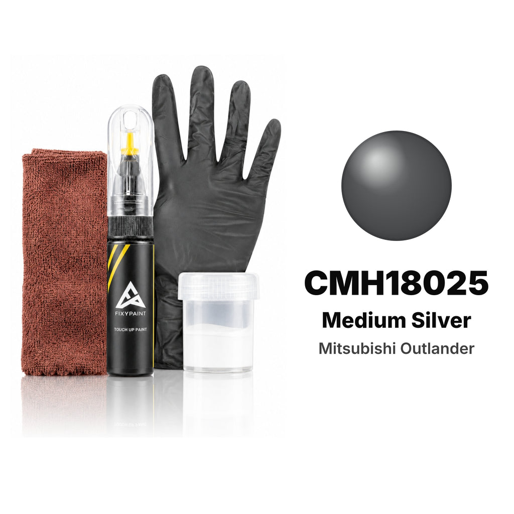 Touch-up paint for Mitsubishi Outlander CMH18025 Medium Silver, Complete kit