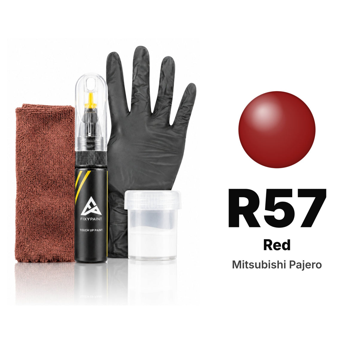 Touch-up paint for Mitsubishi Pajero R57 Red, Complete kit