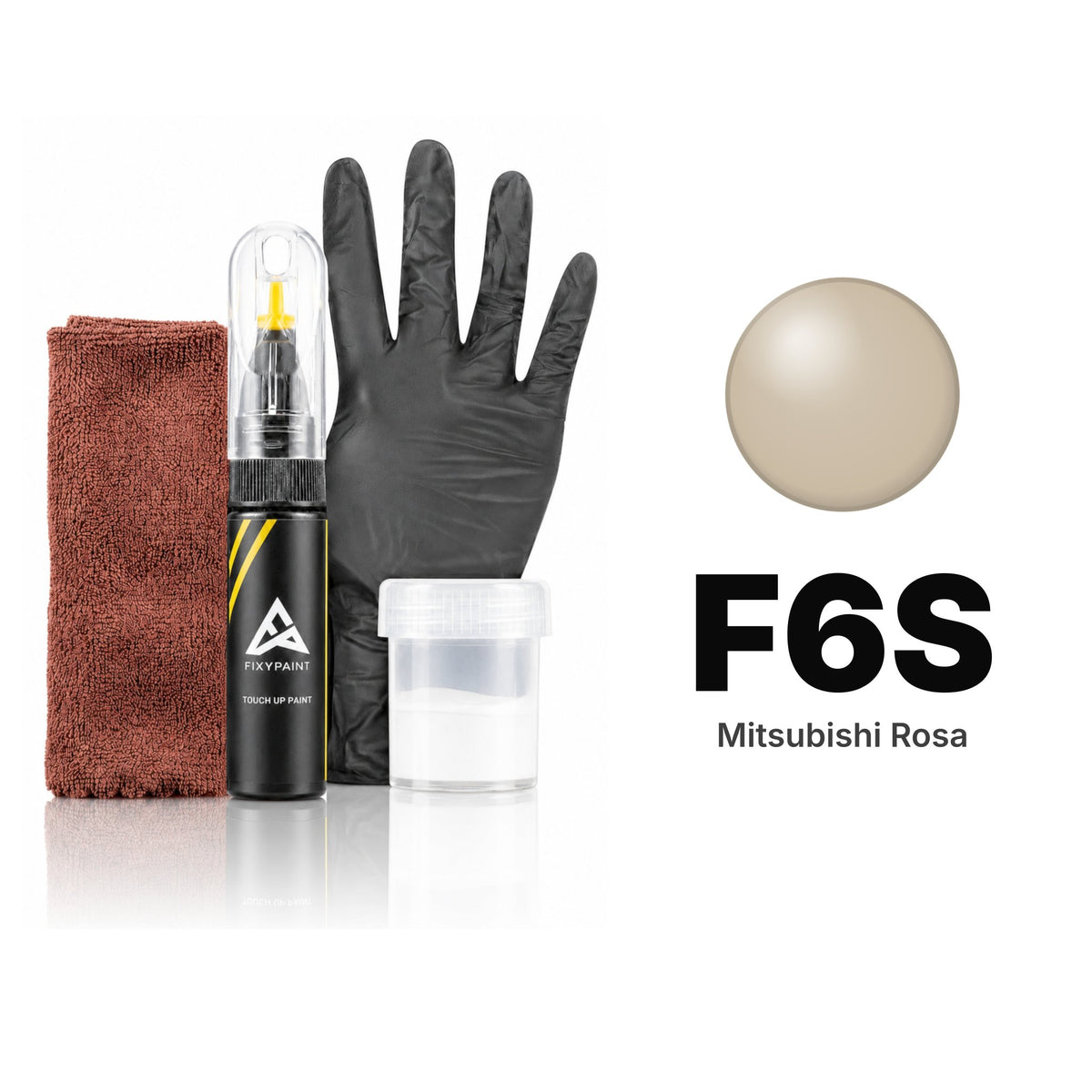 Touch-up paint for Mitsubishi Rosa F6S, Complete kit