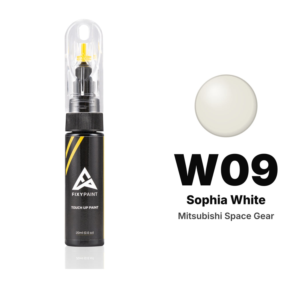 Touch-up paint for Mitsubishi Space Gear W09 Sophia White, Basic kit