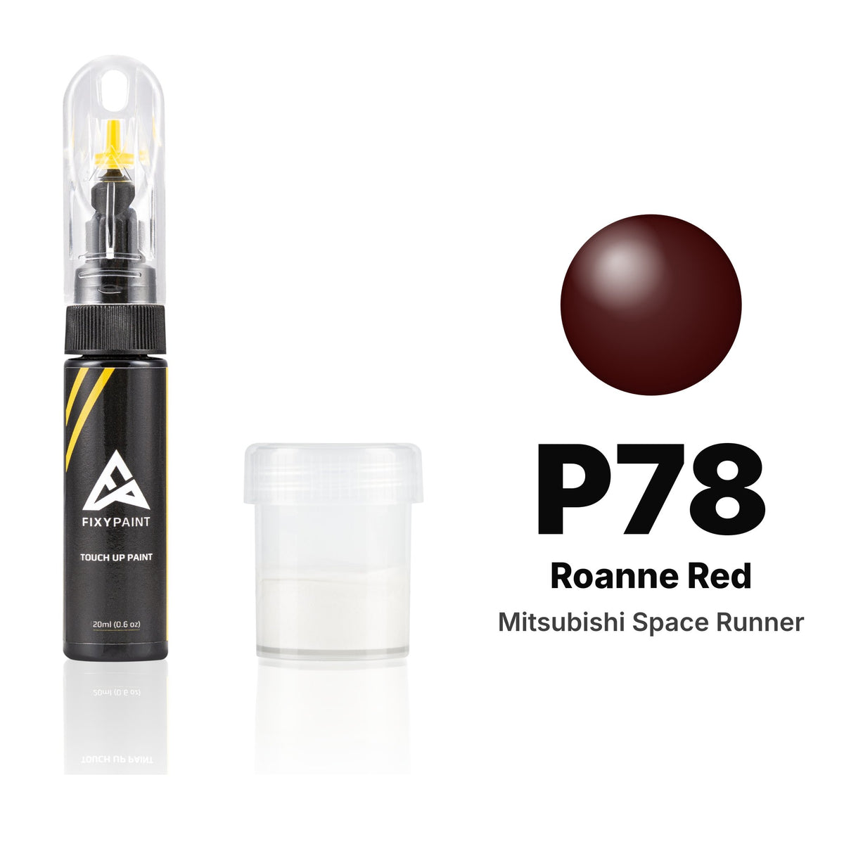 Touch-up paint for Mitsubishi Space Runner P78 Roanne Red, Standard kit