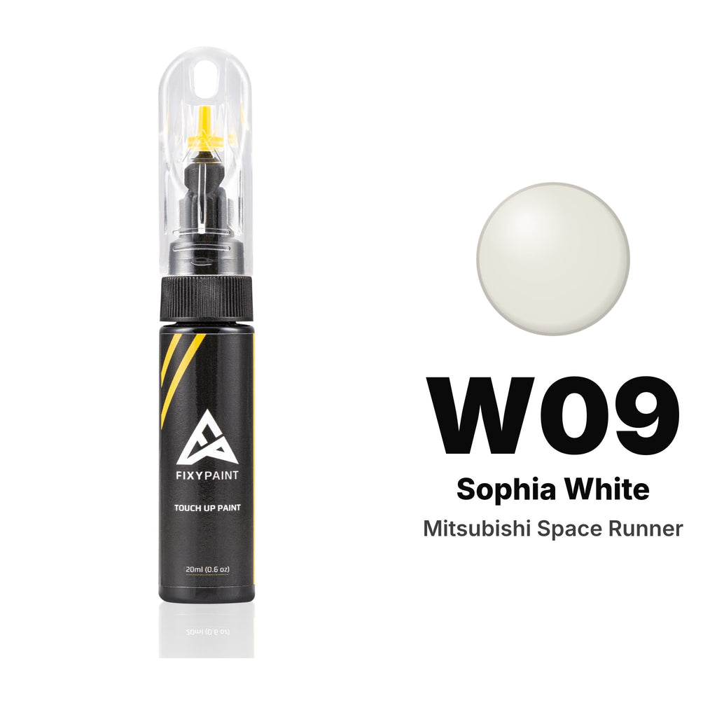 Touch-up paint for Mitsubishi Space Runner W09 Sophia White, Basic kit