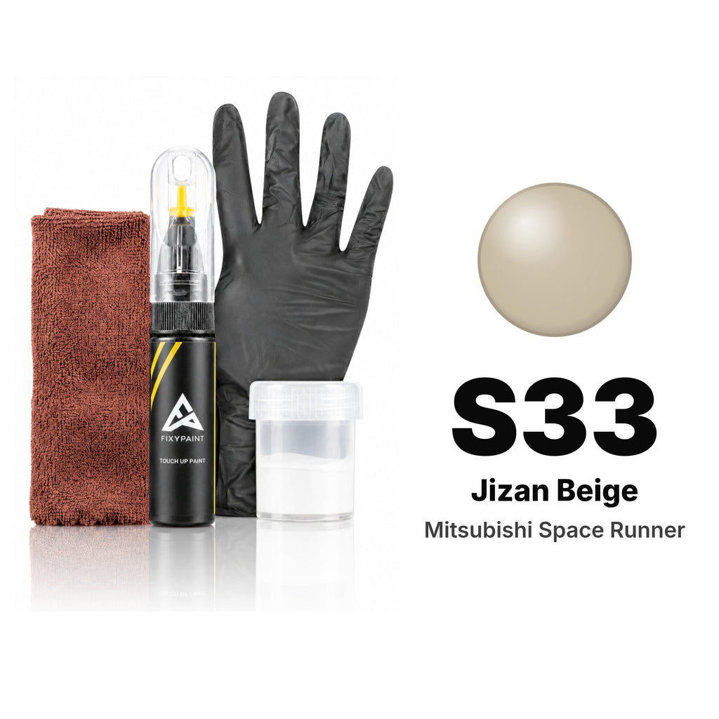 Touch-up paint for Mitsubishi Space Runner S33 Jizan Beige, Complete kit