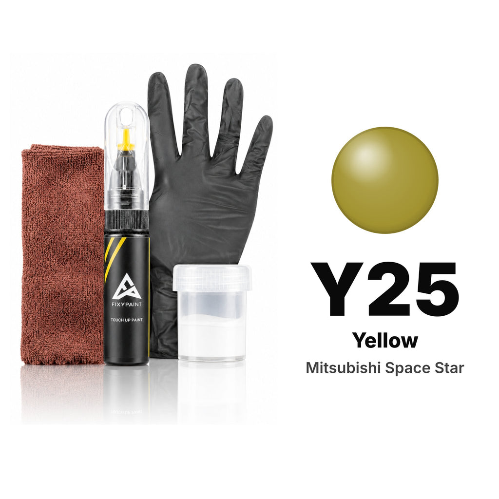 Touch-up paint for Mitsubishi Space Star Y25 Yellow, Complete kit