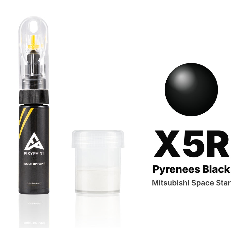 Pintura de retoque para Mitsubishi Space Star – X5R Pyrenees Black (2019–2020), kit Estándar
