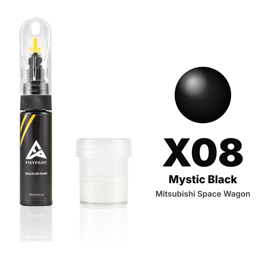 Touch-up paint for Mitsubishi Space Wagon X08 Mystic Black, Standard kit