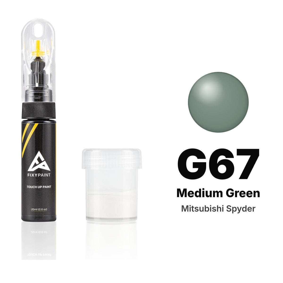 Touch-up paint for Mitsubishi Spyder G67 Medium Green, Standard kit