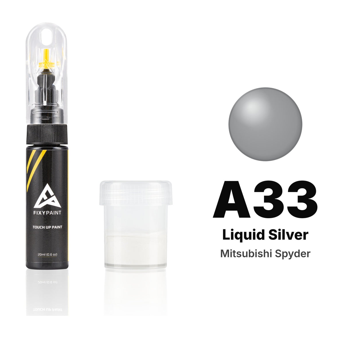 Touch-up paint for Mitsubishi Spyder A33 Liquid Silver, Standard kit