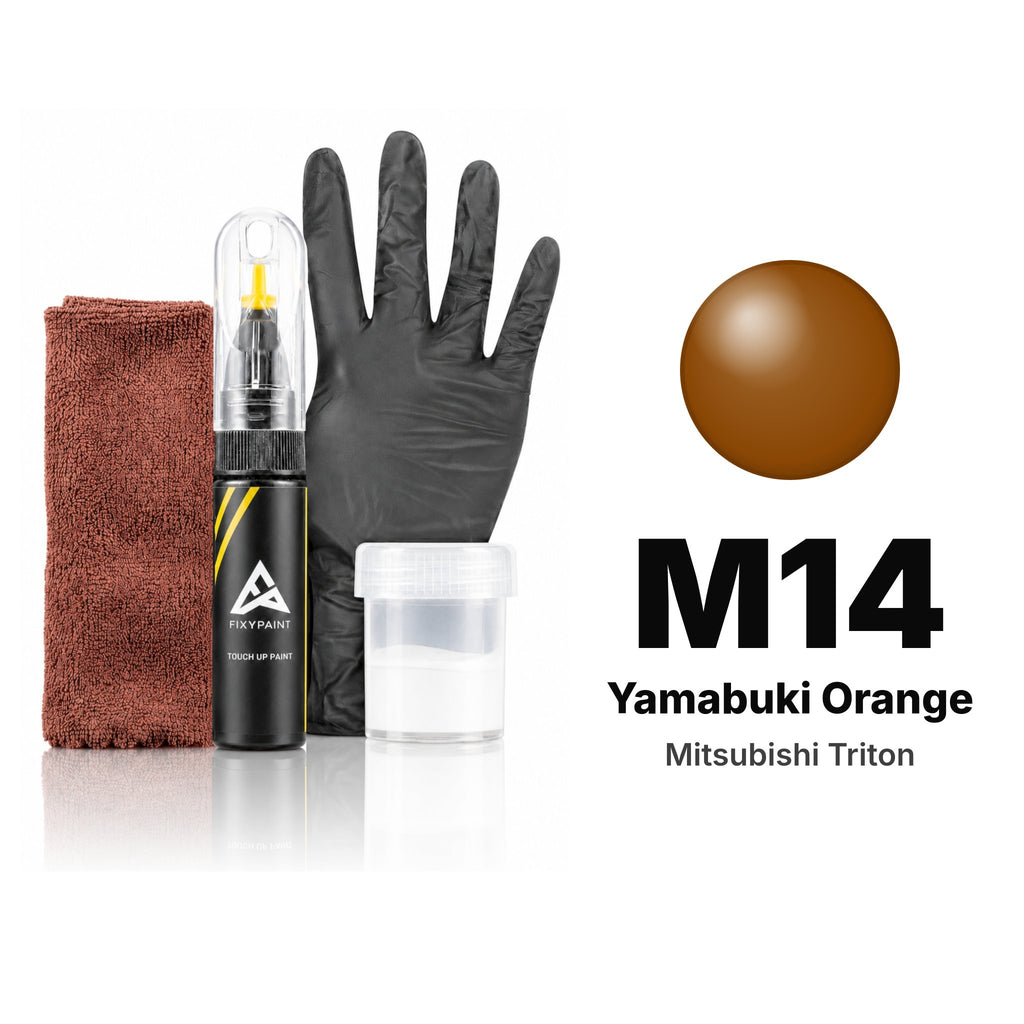 Touch-up paint for Mitsubishi Triton M14 Yamabuki Orange, Complete kit