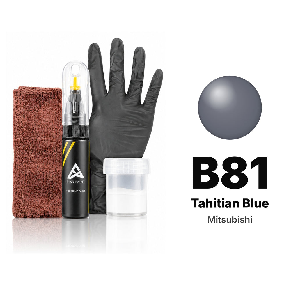 Touch-up paint for Mitsubishi B81 Tahitian Blue, Complete kit