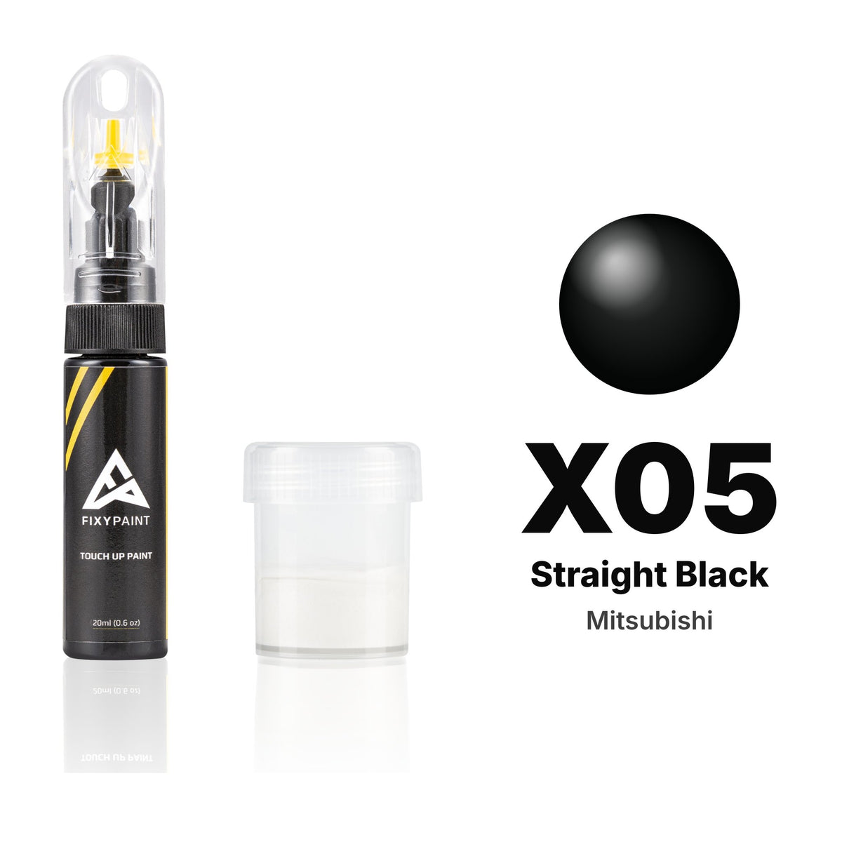 Touch-up paint for Mitsubishi X05 Straight Black, Standard kit