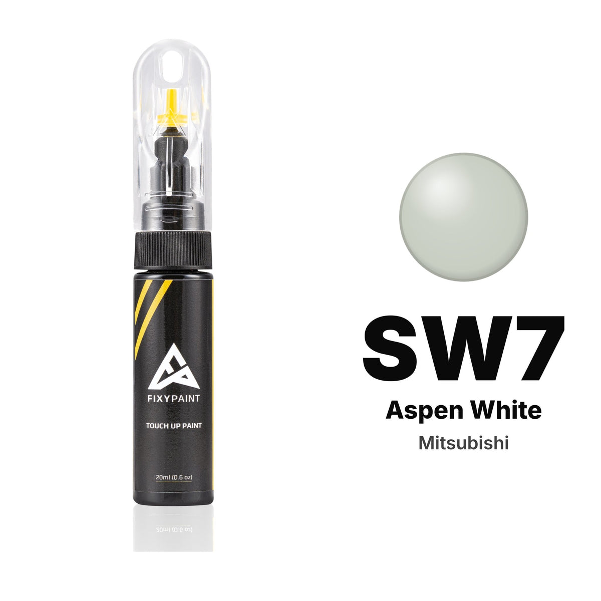 Vernice ritocco per Mitsubishi – SW7 Aspen White (tutti i modelli, 1990–1991), kit Base