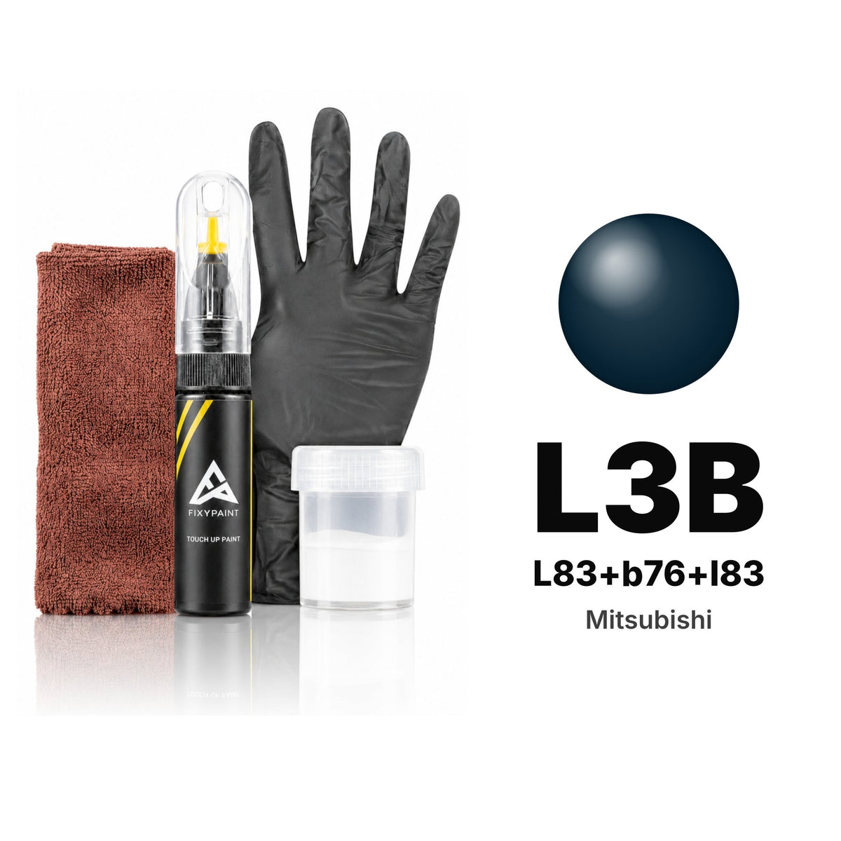 Lackstift für Mitsubishi – L3B L83+b76+l83 (alle Modelle, ab 1990), Set Komplett
