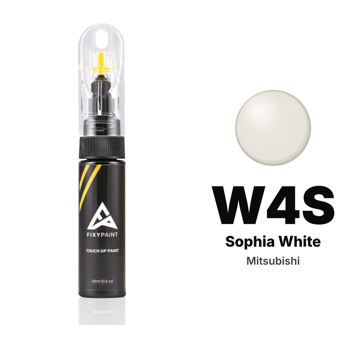 Pintura de retoque para Mitsubishi – W4S Sophia White (todos los modelos, desde 1990), kit Básico