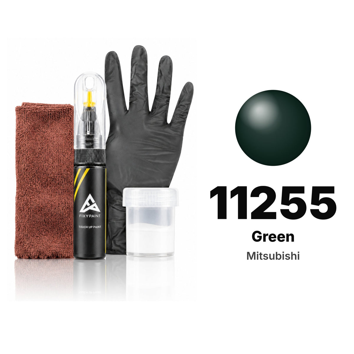 Touch-up paint for Mitsubishi 11255 Green, Complete kit