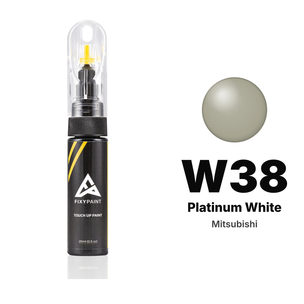 Touch-up paint for Mitsubishi W38 Platinum White, Basic kit