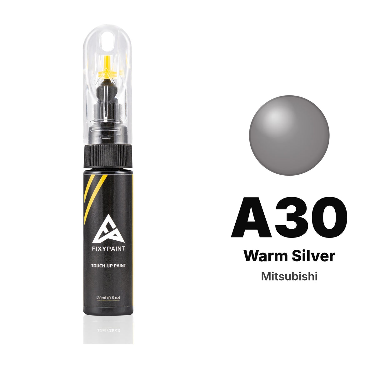 Touch-up paint for Mitsubishi A30 Warm Silver, Basic kit
