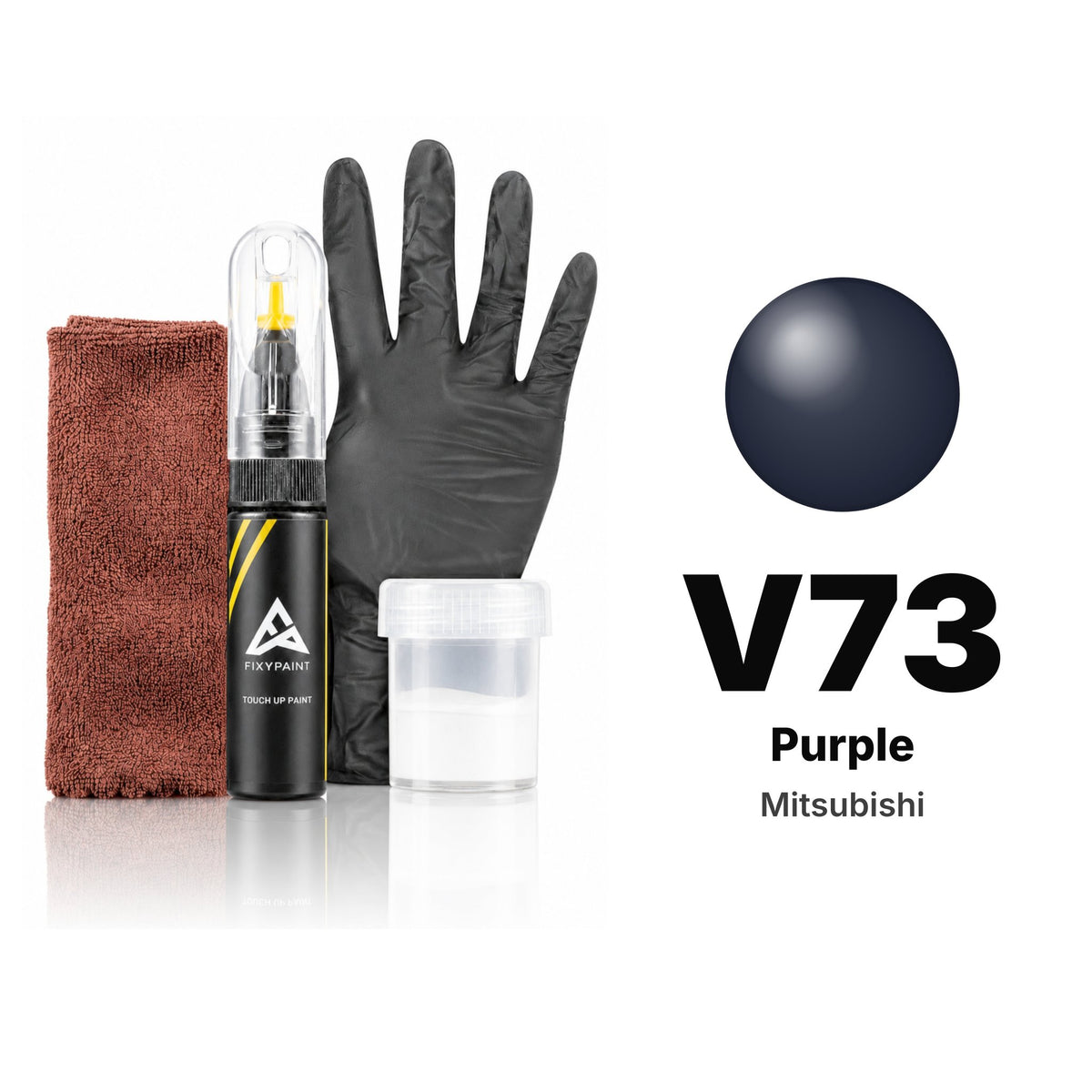 Touch-up paint for Mitsubishi V73 Purple, Complete kit