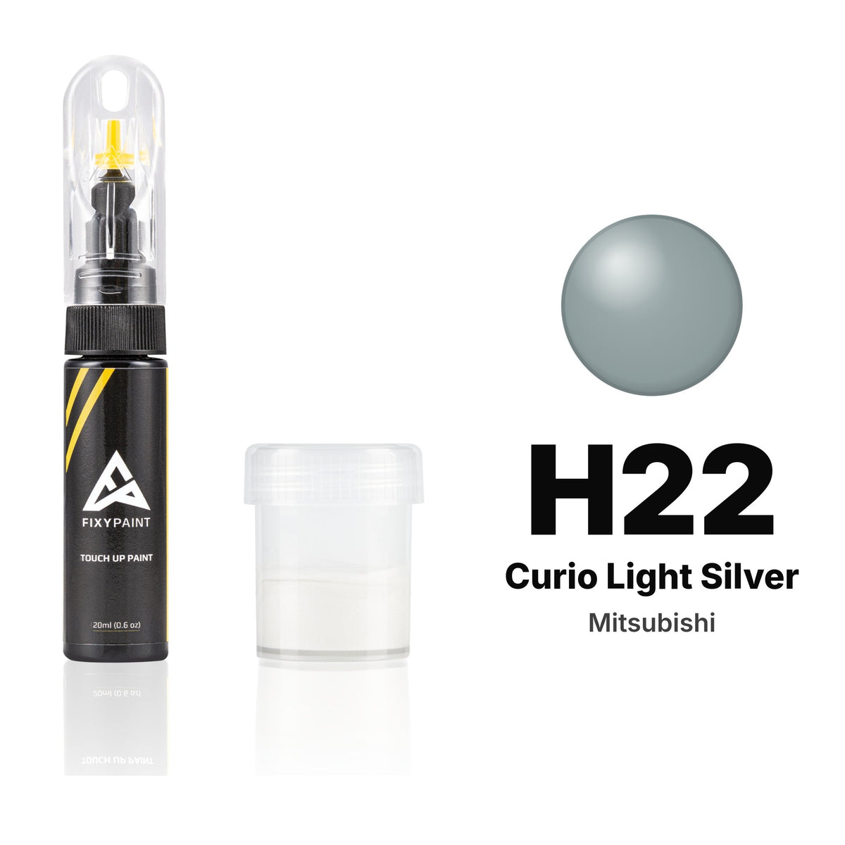 Lackstift für Mitsubishi – H22 Curio Light Silver (alle Modelle, 2000–2004), Set Standard