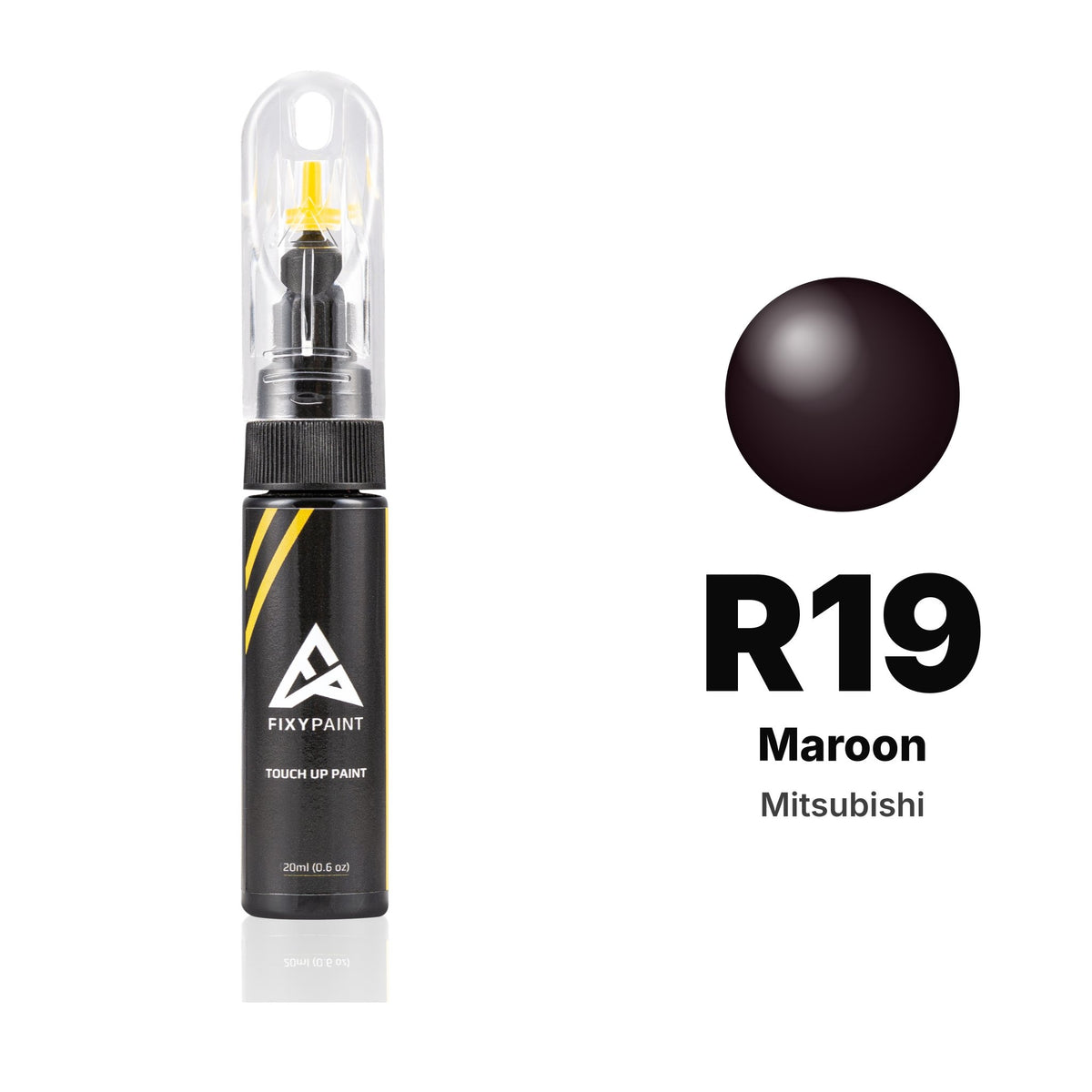 Touch-up paint for Mitsubishi R19 Maroon, Basic kit