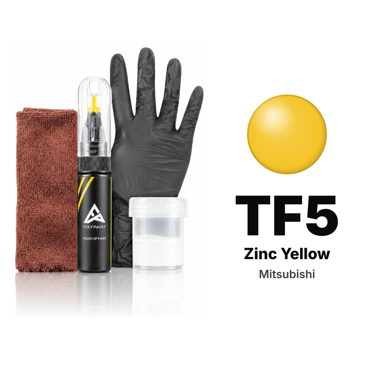 Touch-up paint for Mitsubishi TF5 Zinc Yellow, Complete kit