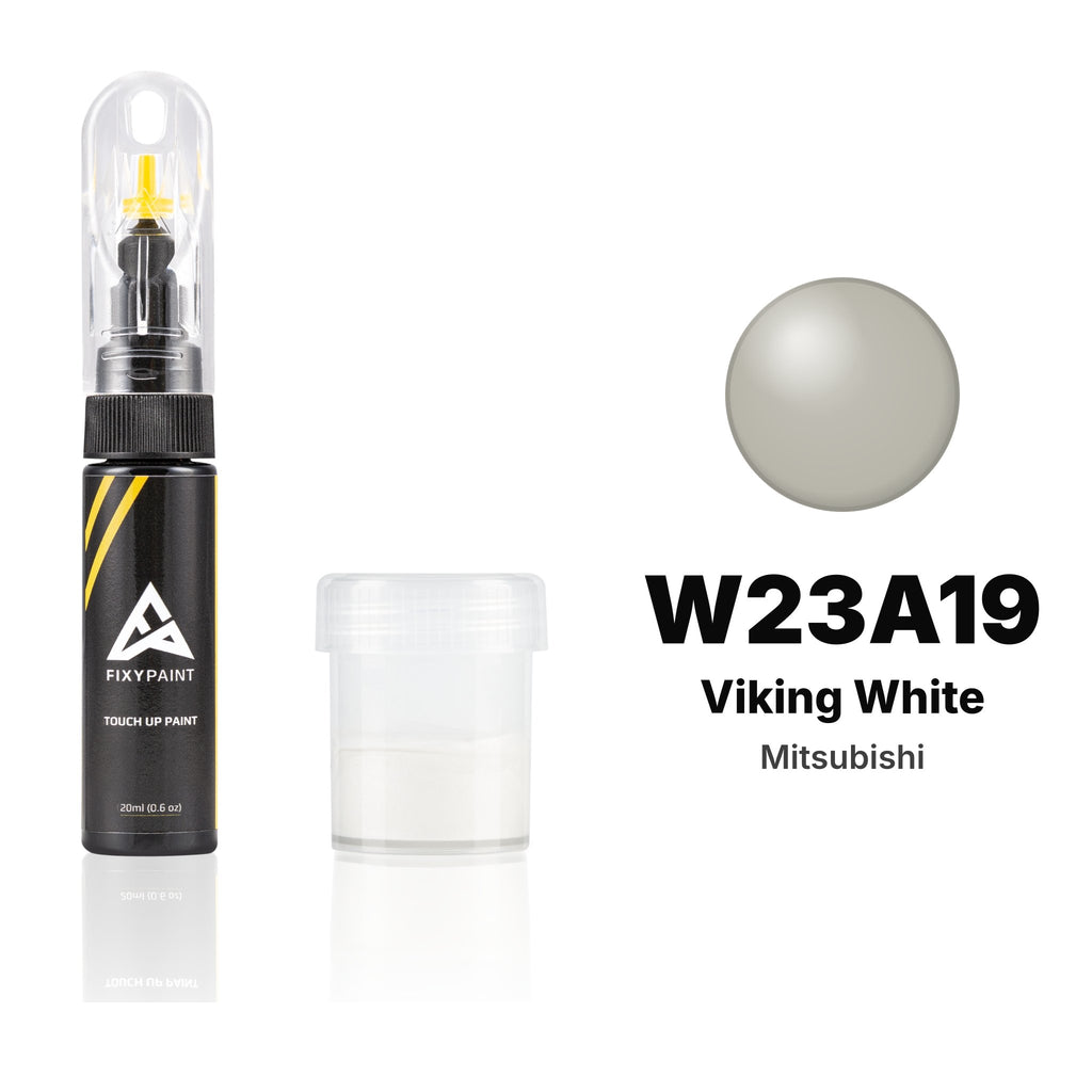 Pintura de retoque para Mitsubishi – W23A19 Viking White (todos los modelos, 2007–2016), kit Estándar