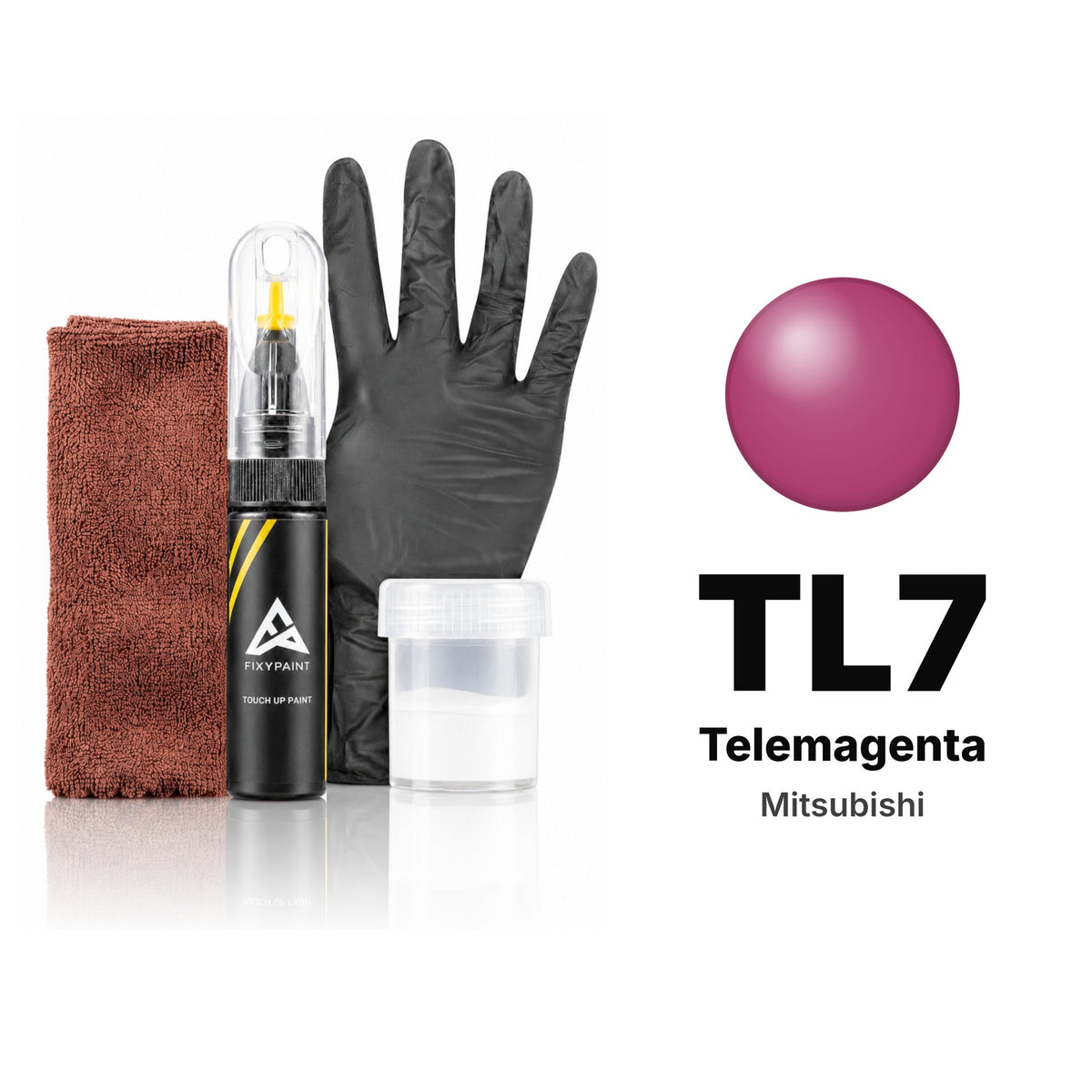 Touch-up paint for Mitsubishi TL7 Telemagenta, Complete kit