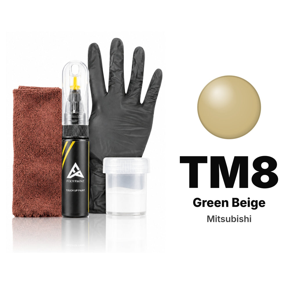 Touch-up paint for Mitsubishi TM8 Green Beige, Complete kit