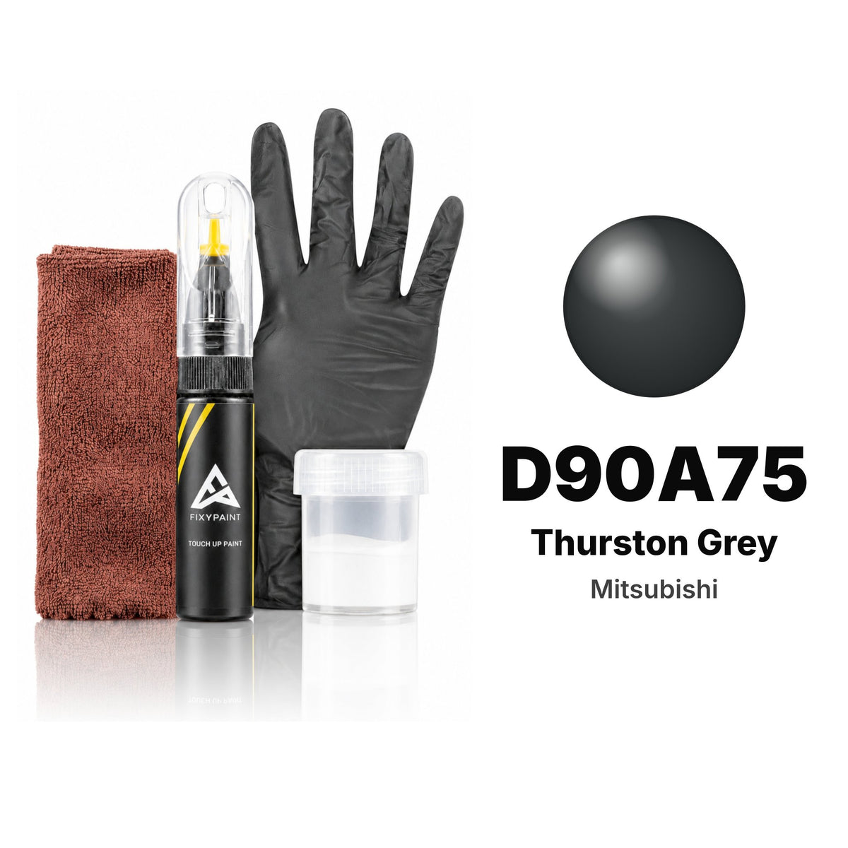 Pintura de retoque para Mitsubishi – D90A75 Thurston Grey (todos los modelos, desde 2011), kit Completo