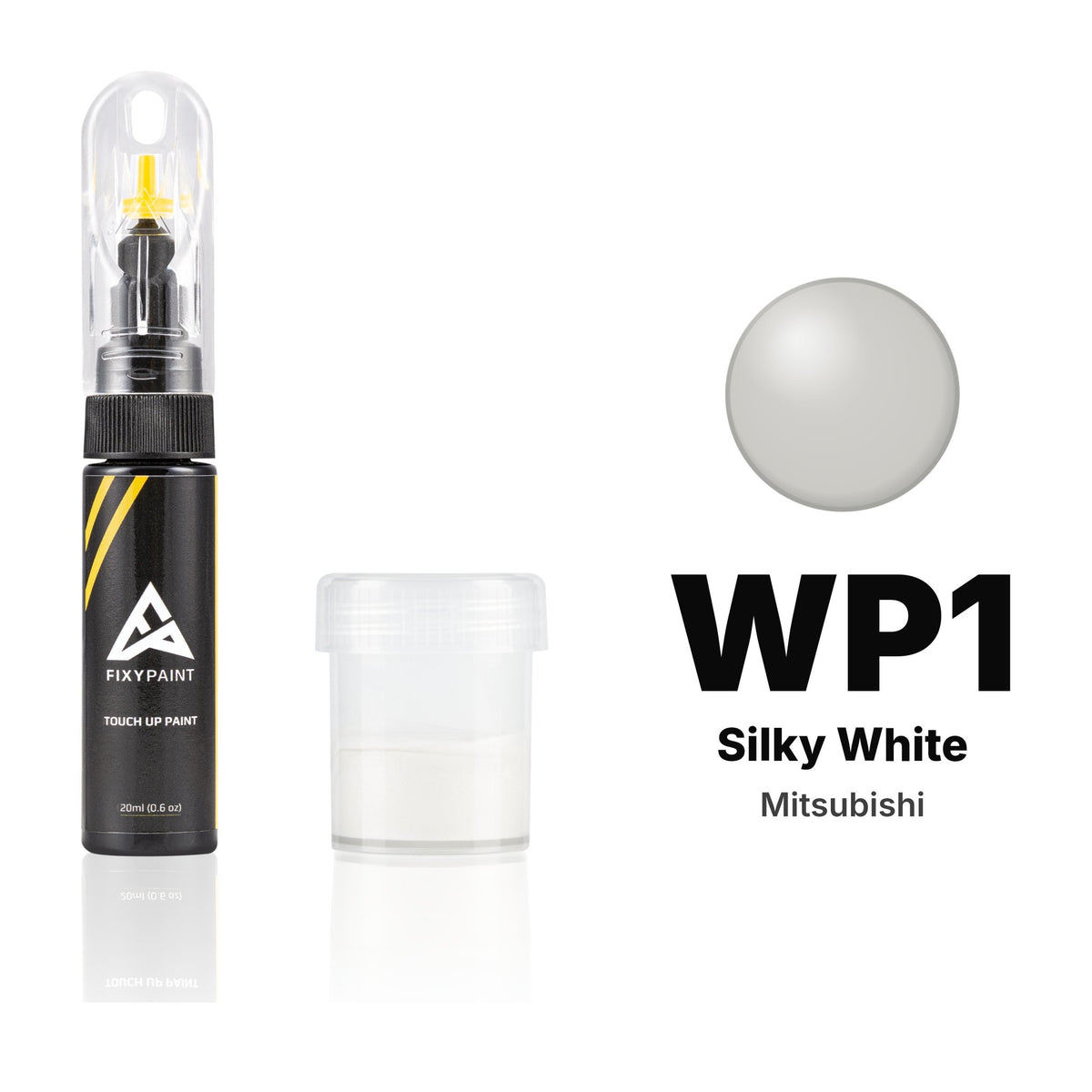 Pintura de retoque para Mitsubishi – WP1 Silky White (todos los modelos, desde 2015), kit Estándar