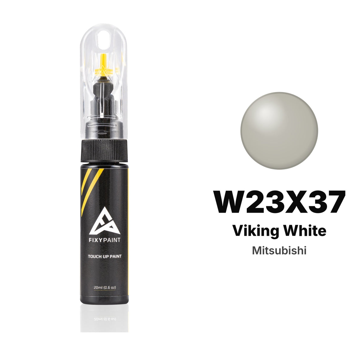 Touch-up paint for Mitsubishi W23X37 Viking White, Basic kit