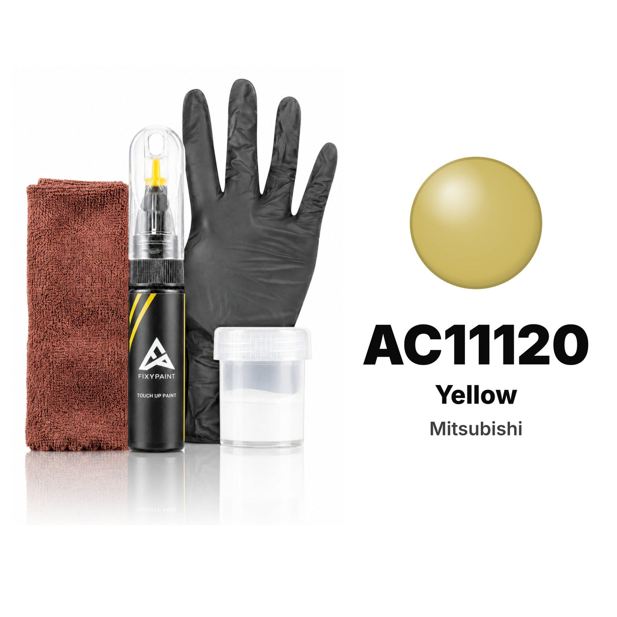 Touch-up paint for Mitsubishi AC11120 Yellow, Complete kit