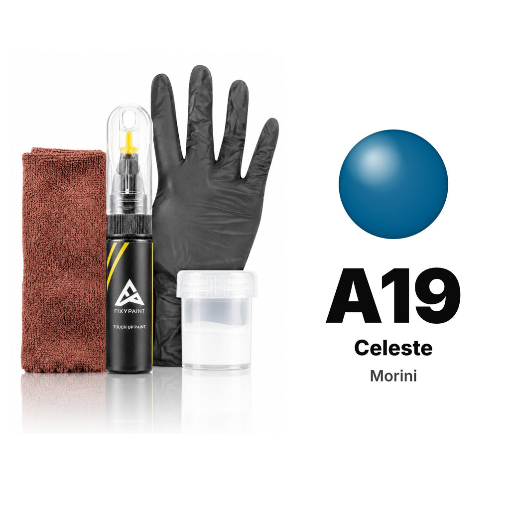 Touch-up paint for Morini A19 Celeste, Complete kit