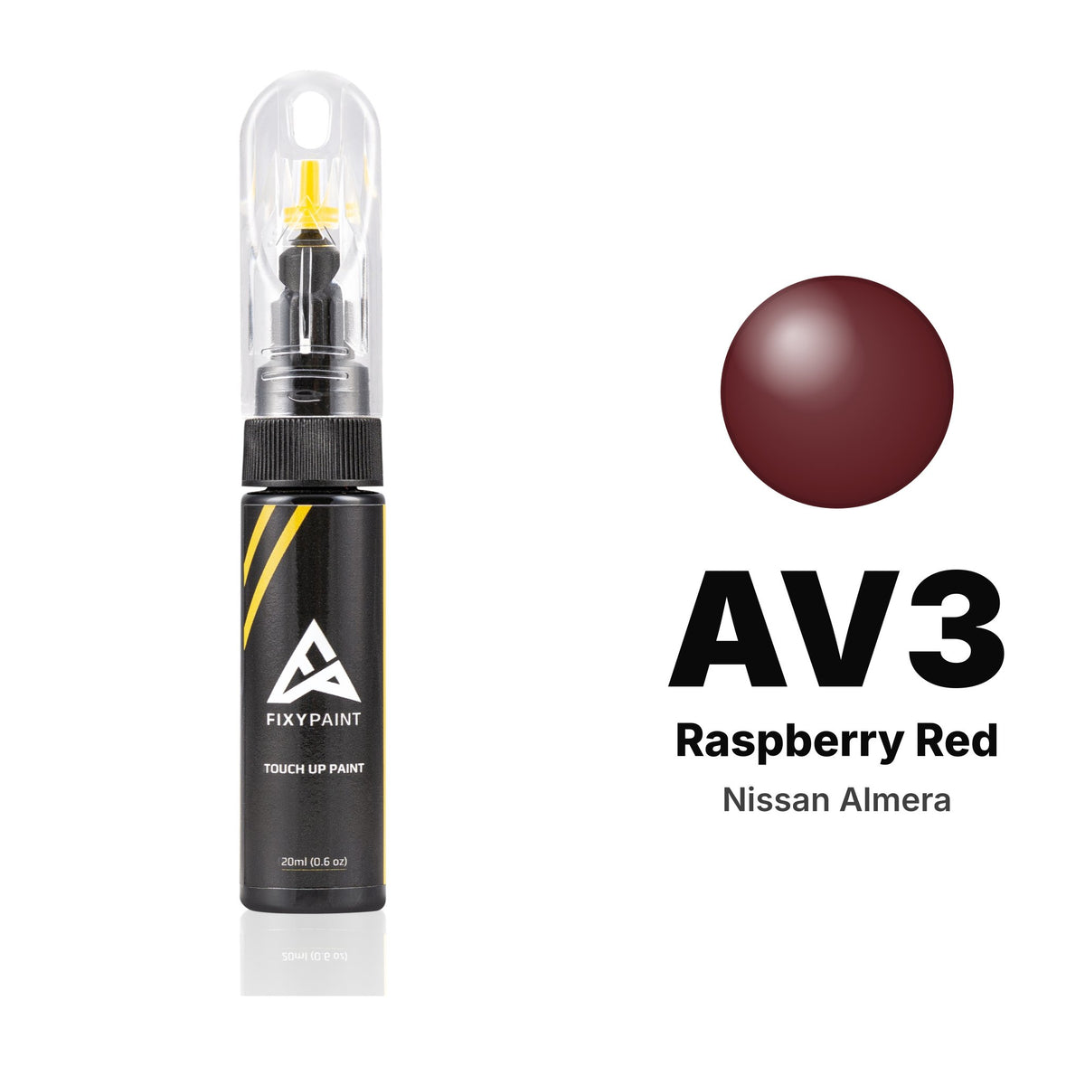 Nissan Almera AV3 Raspberry Red touch-up paint, Basic kit