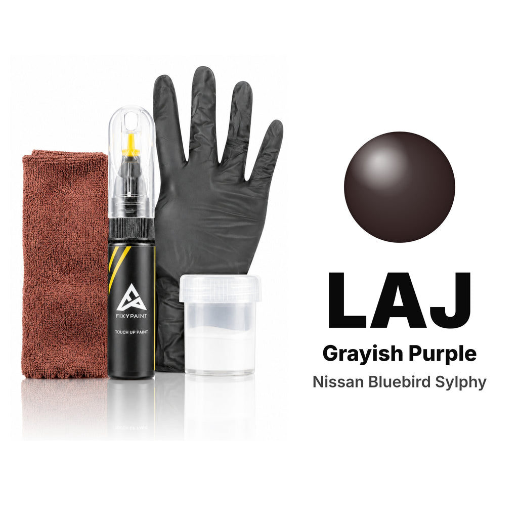 Lackstift für Nissan Bluebird Sylphy – LAJ Grayish Purple (ab 2017), Set Komplett