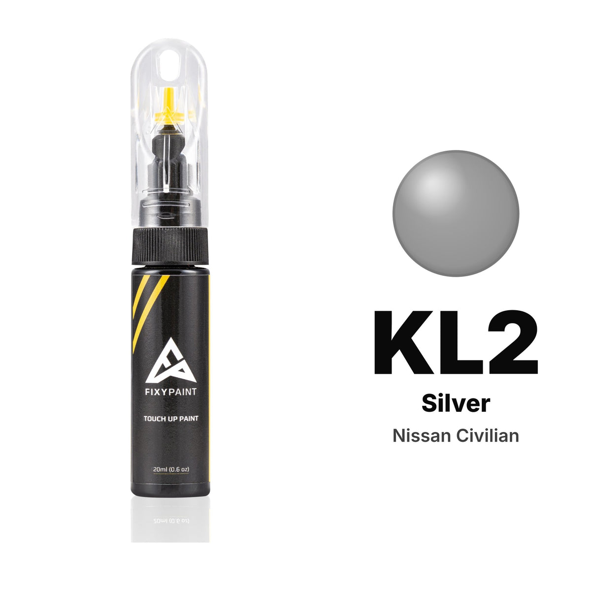 Touch-up paint for Nissan Civilian KL2 Silver, Basic kit