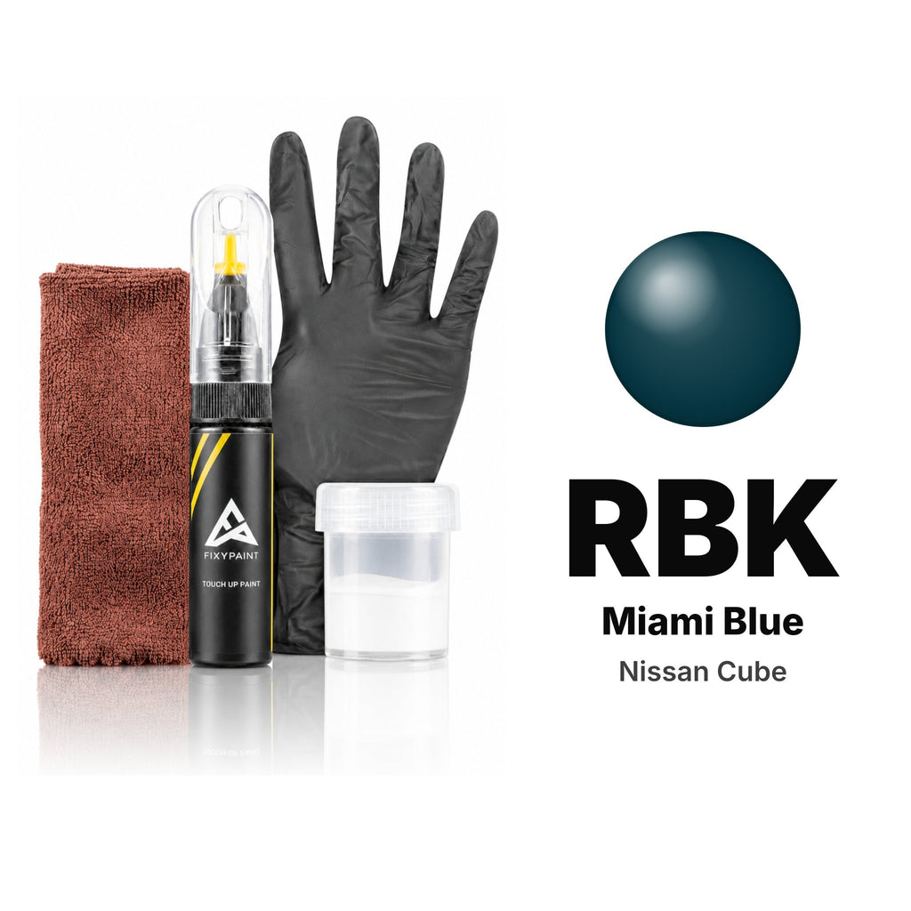 Touch-up paint for Nissan Cube RBK Miami Blue, Complete kit